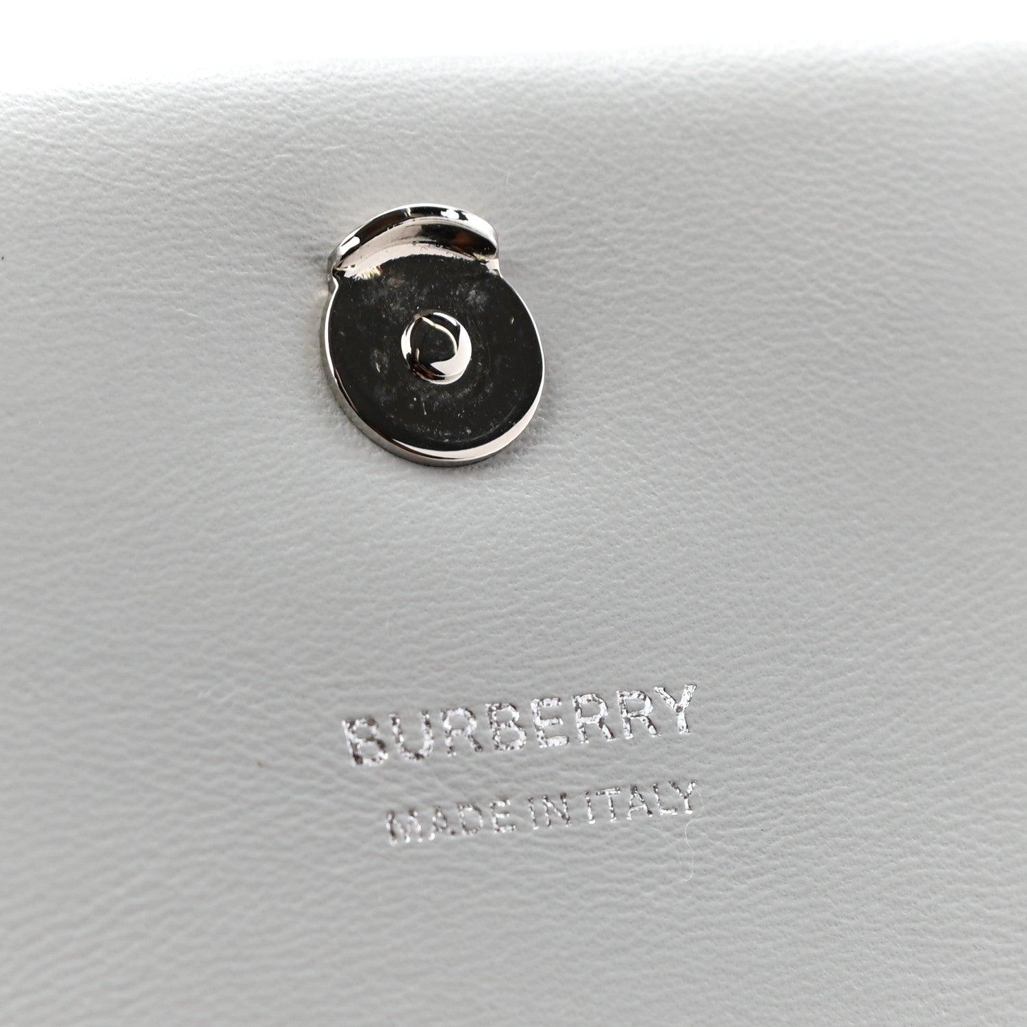 Burberry Lambskin Quilted Mini Lola Bag White Grey Yellow 8 of 8