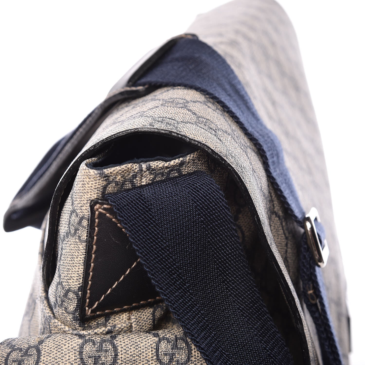Gucci GG Plus Monogram Messenger Diaper Bag Navy 15 of 17