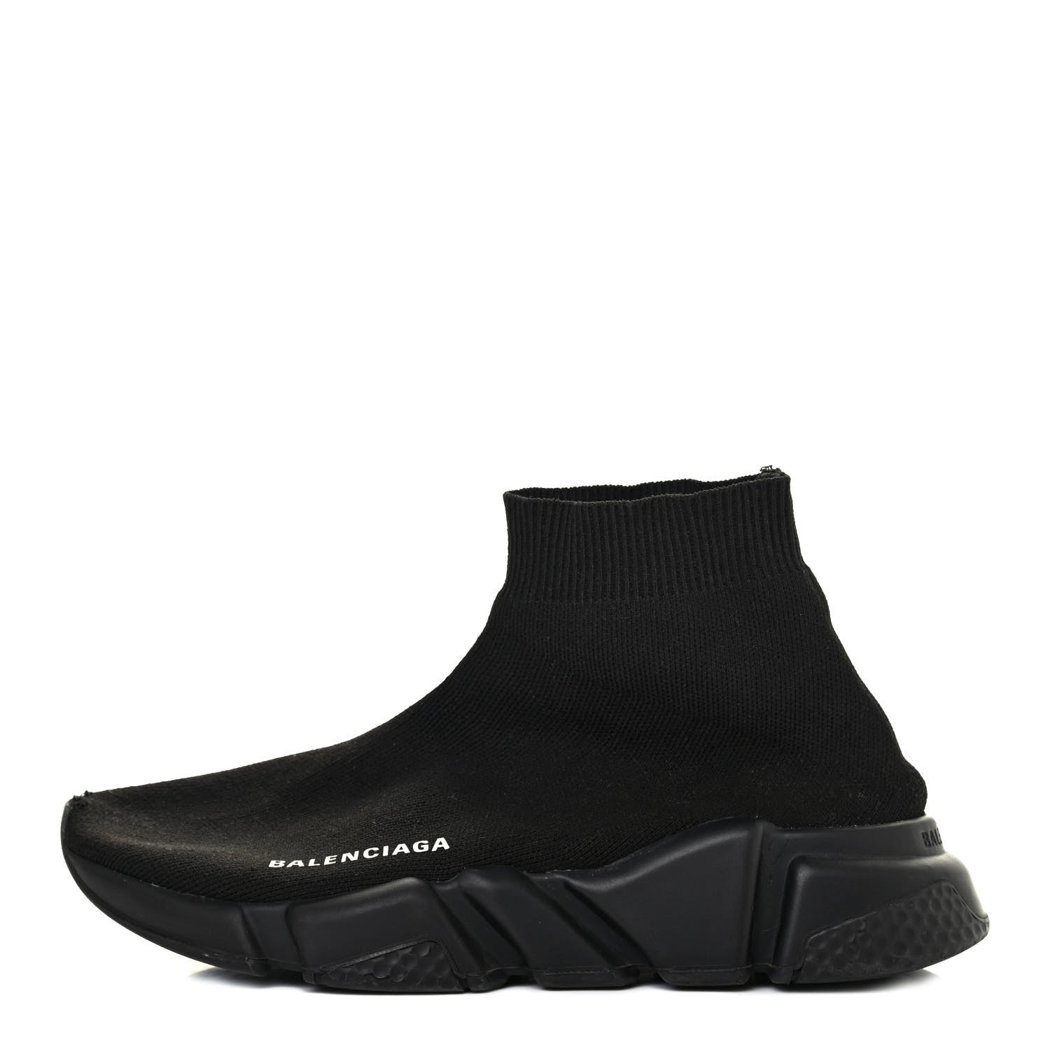 Balenciaga Neoprene Knit Womens Speed Sneakers 36 Black 1 of 5