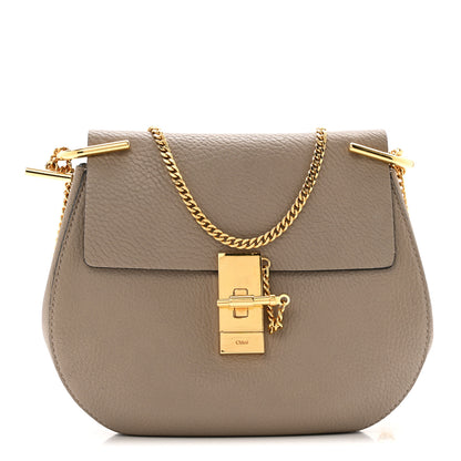 Chloe Grained Lambskin Drew Shoulder Bag Motty Grey 1 of 13