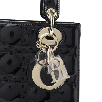 Christian Dior Patent Cannage Small Lady Dior Black 11 of 12