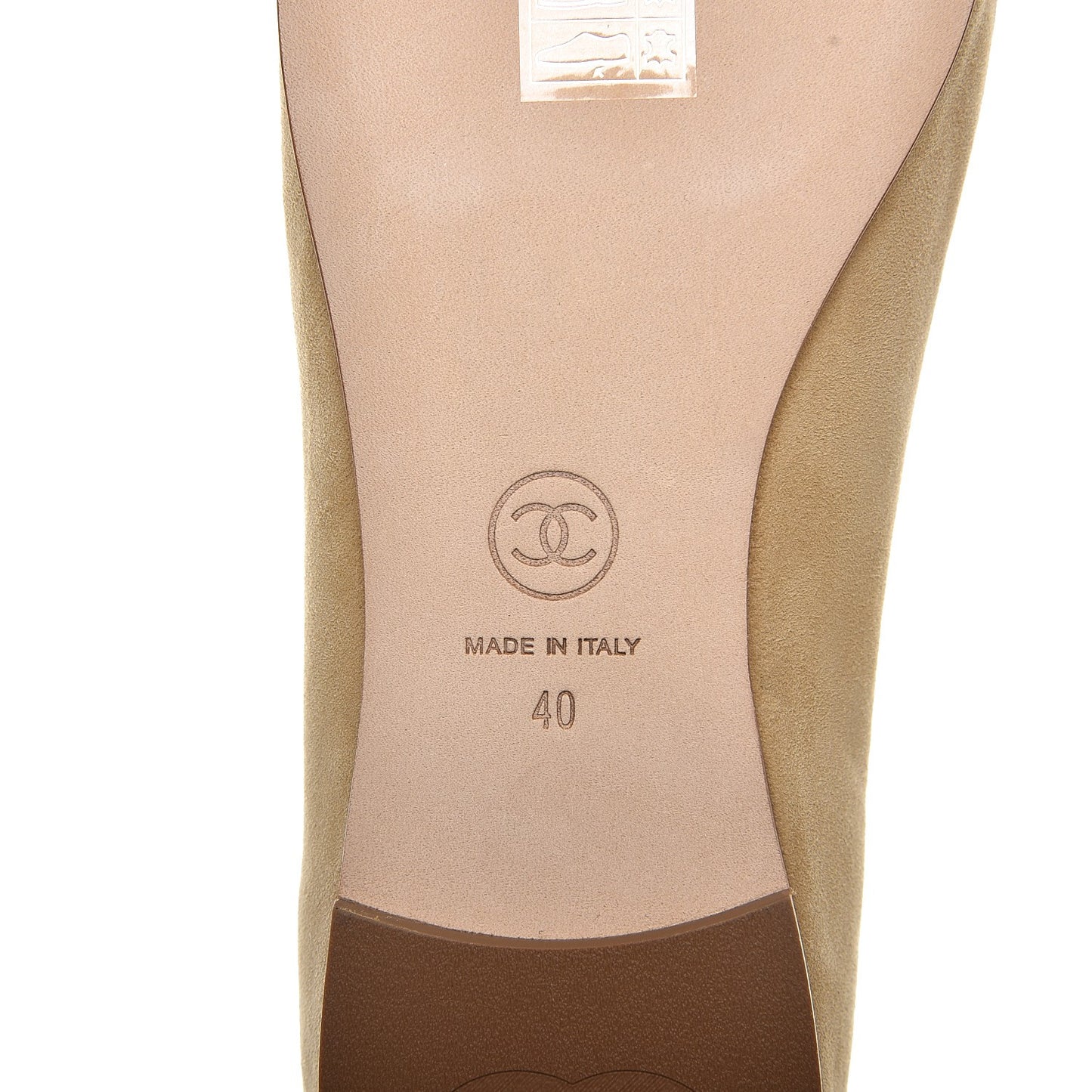 Kid Suede CC Flats 40 Beige
