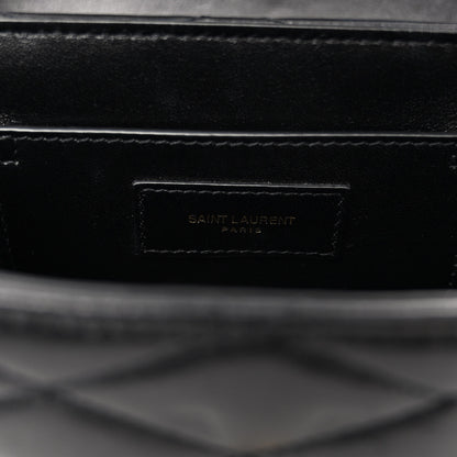 Saint Laurent Lambskin Matelasse Monogram June Box Bag Black 6 of 10