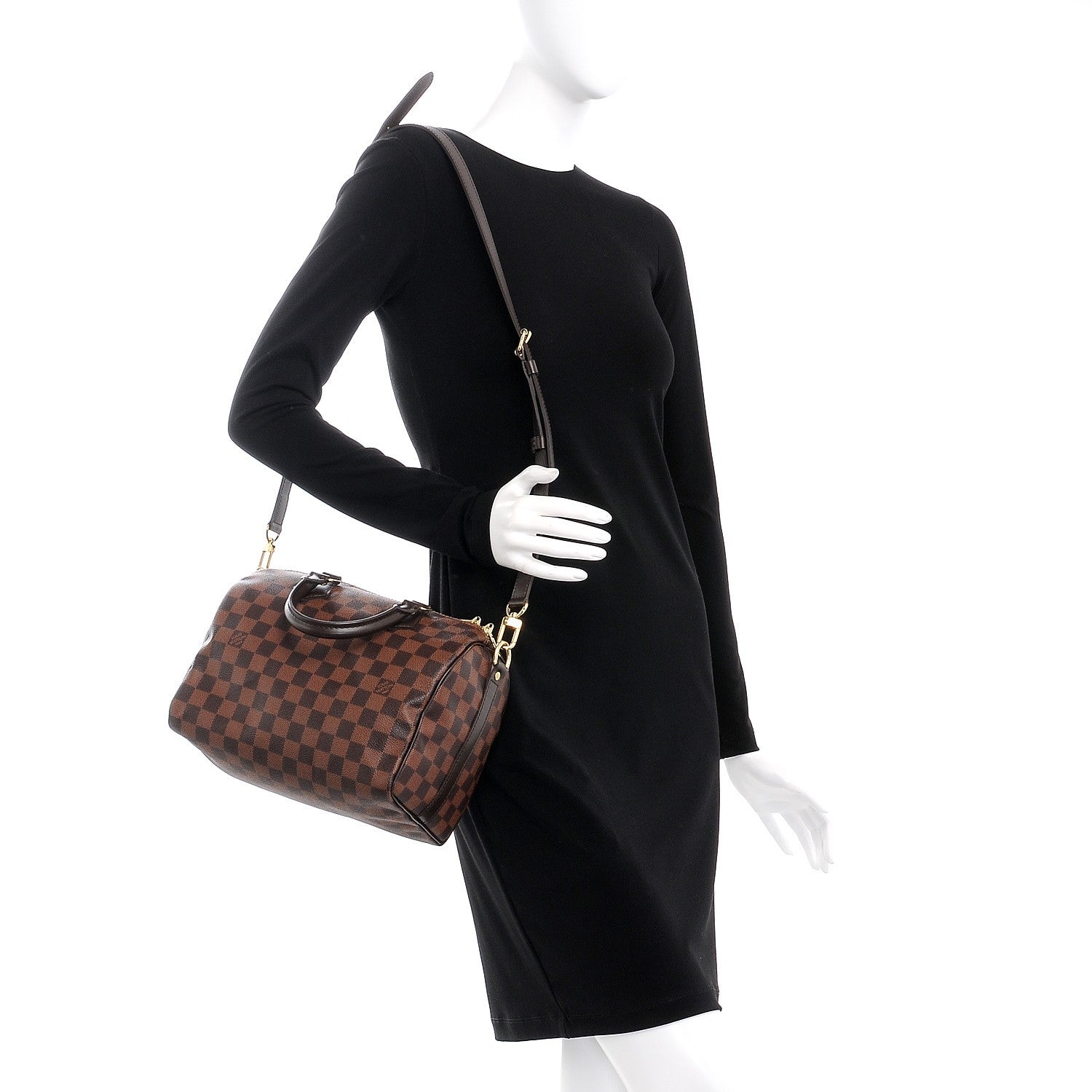 Louis Vuitton Damier Ebene Speedy Bandouliere 25 2 of 10
