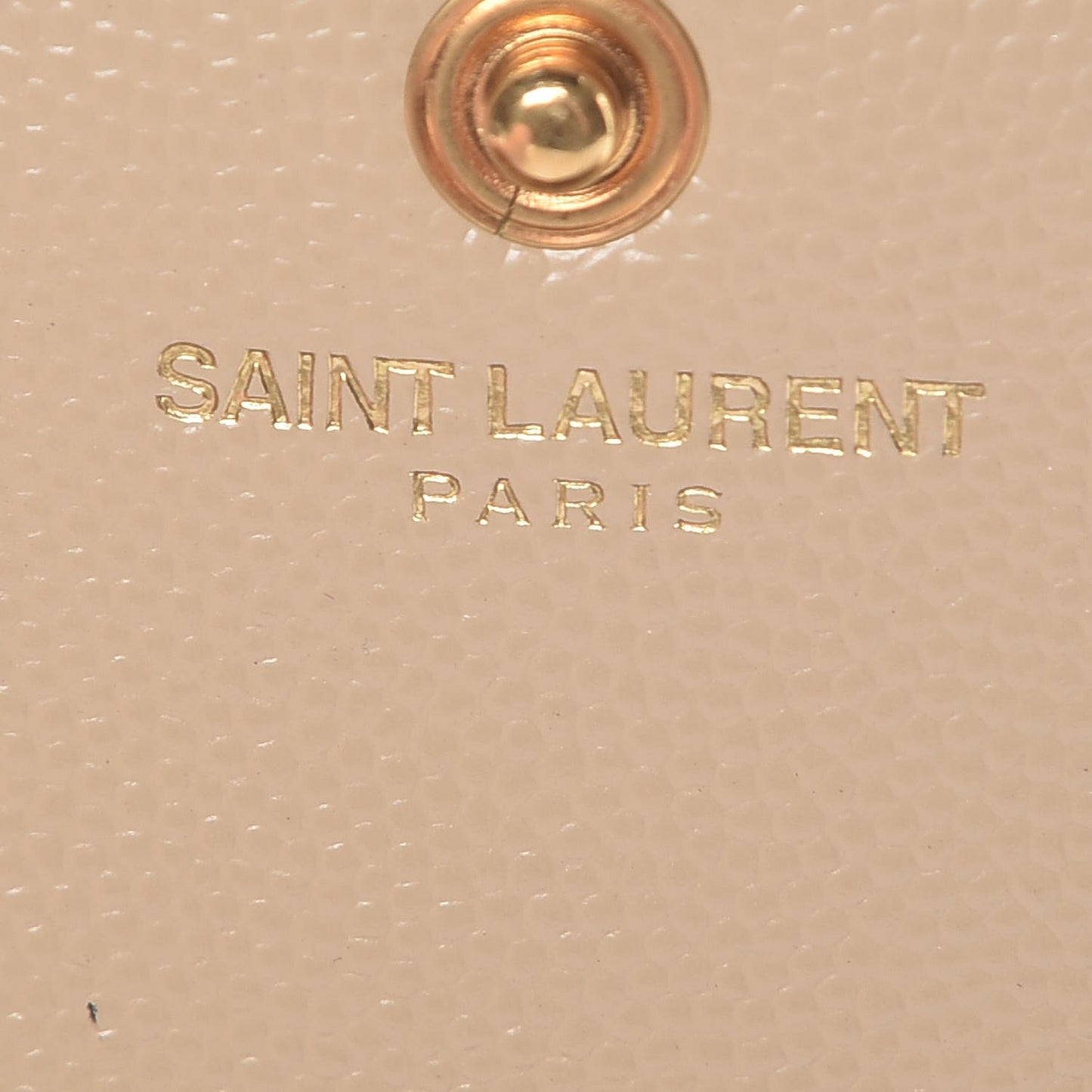Grain De Poudre Matelasse Chevron Monogram Chain Wallet Deep Beige
