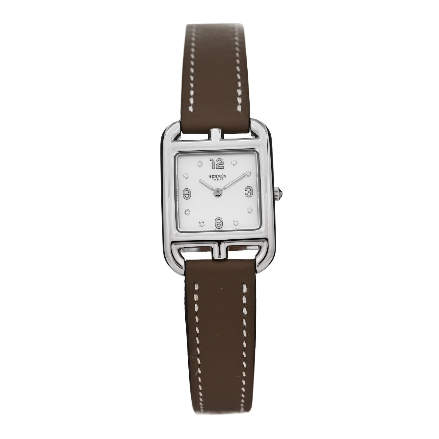 Stainless Steel Swift Diamond Mother of Pearl 23mm Cape Cod Quartz Watch Etoupe