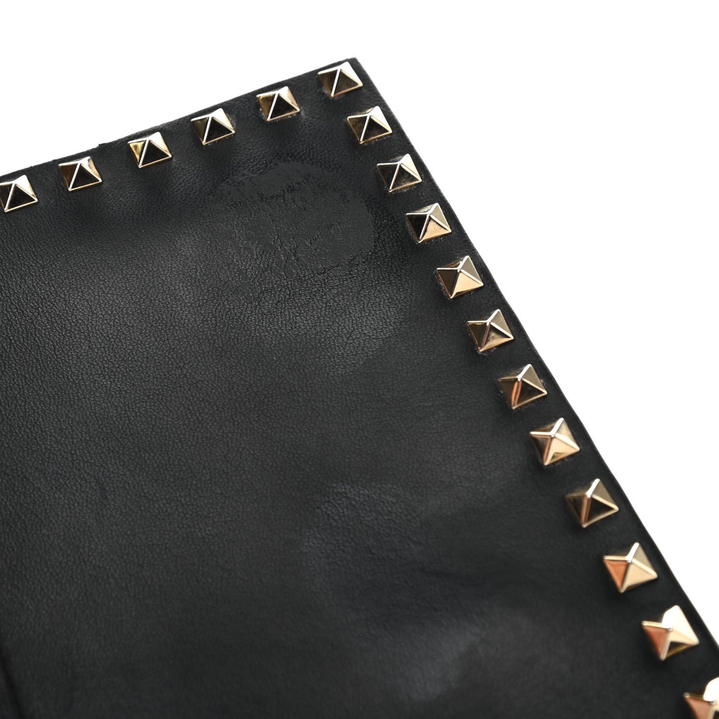 Nappa Rockstud Wristlet Clutch Black