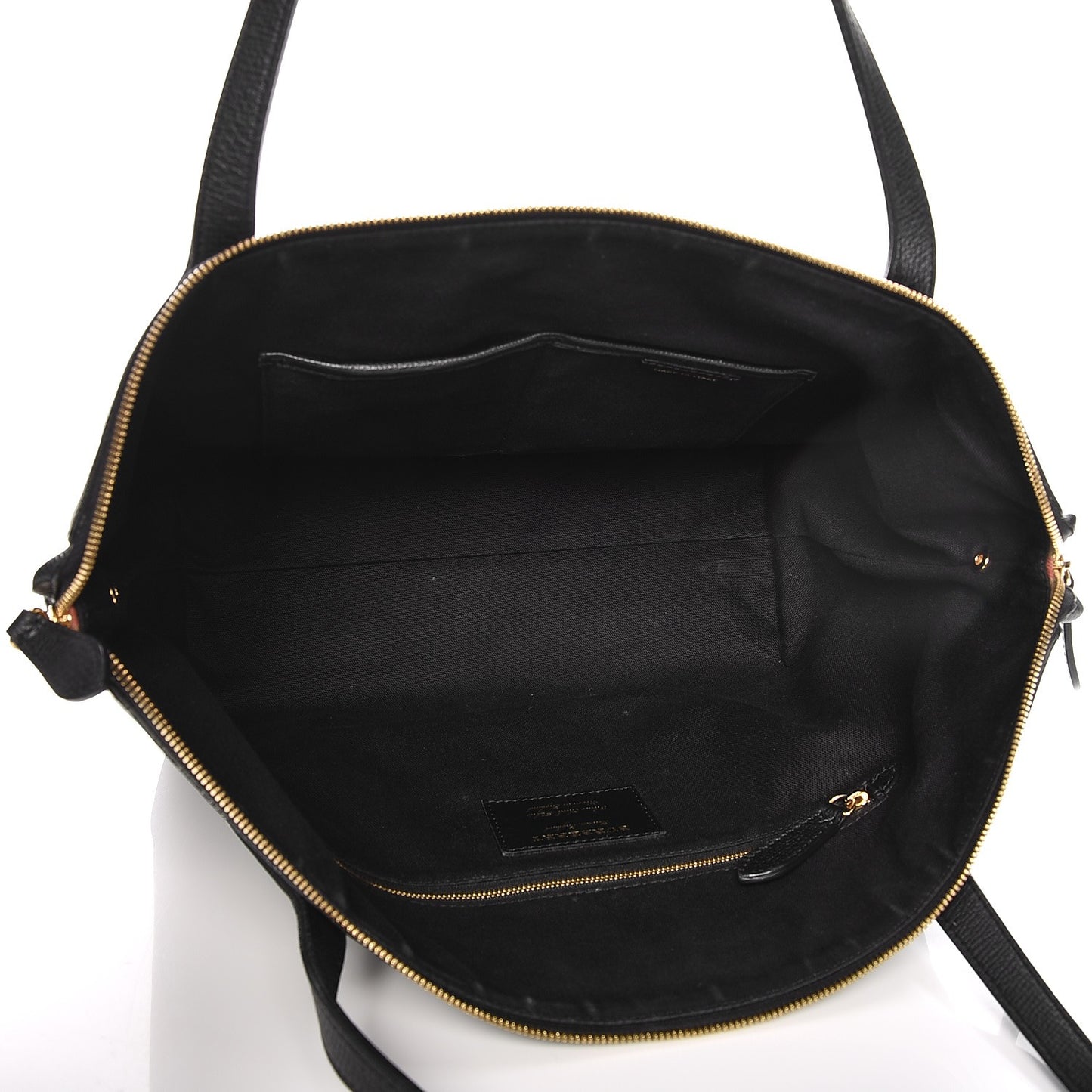 Derby Calfskin House Check Medium Welburn Tote Black