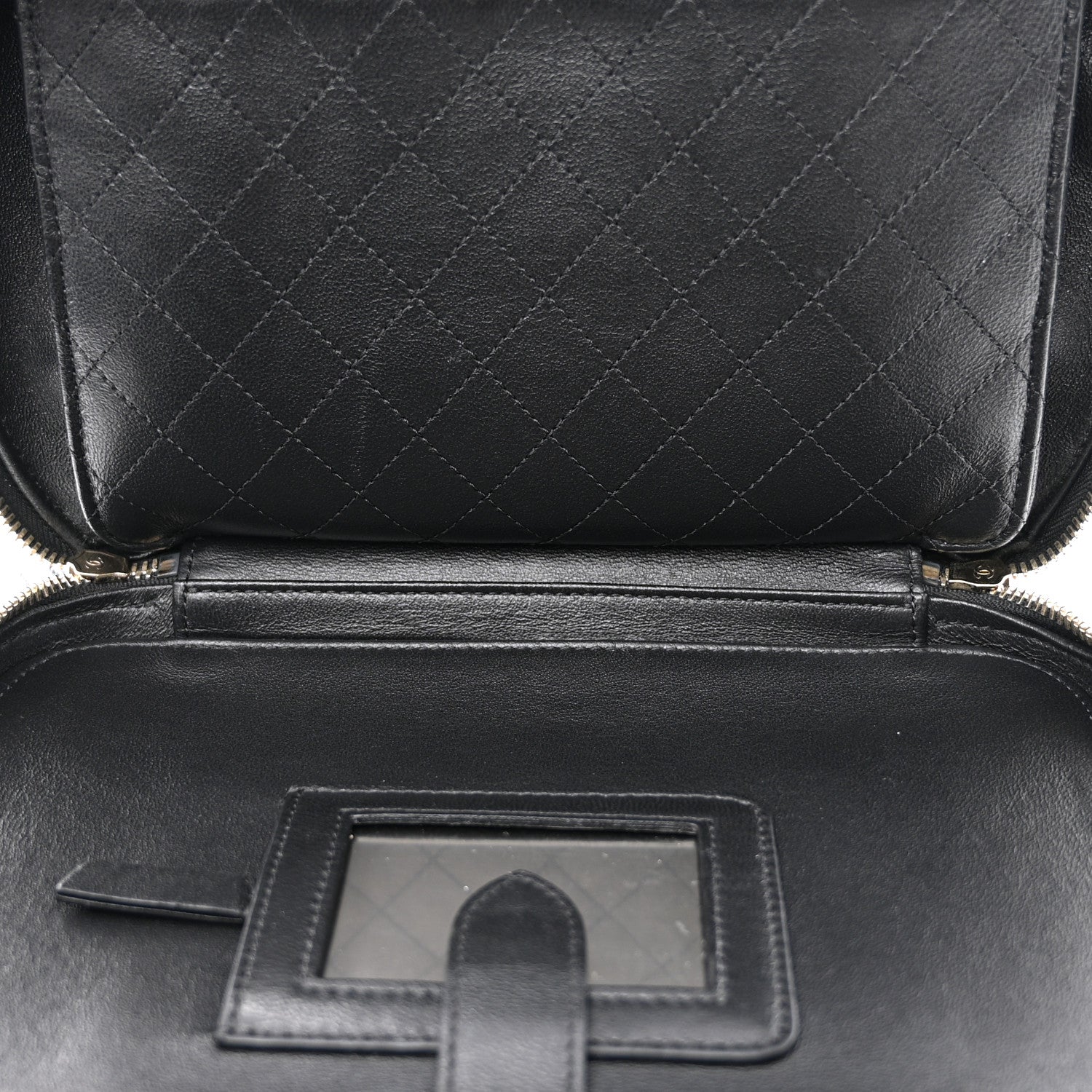 Chanel Caviar Quilted Large CC Filigree Vanity Case Black 6 of 13
