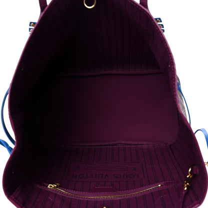 Louis Vuitton Monogram Totem Neverfull MM Magenta 6 of 16
