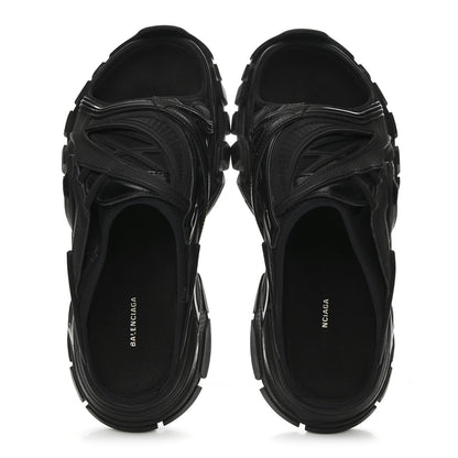 Balenciaga Rubber Track Slide Sandals 41 Black 2 of 9