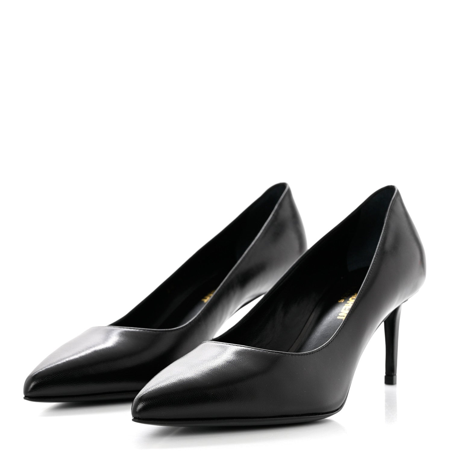 Saint Laurent Calfskin Anja 85 Pumps 36.5 Black 3 of 9