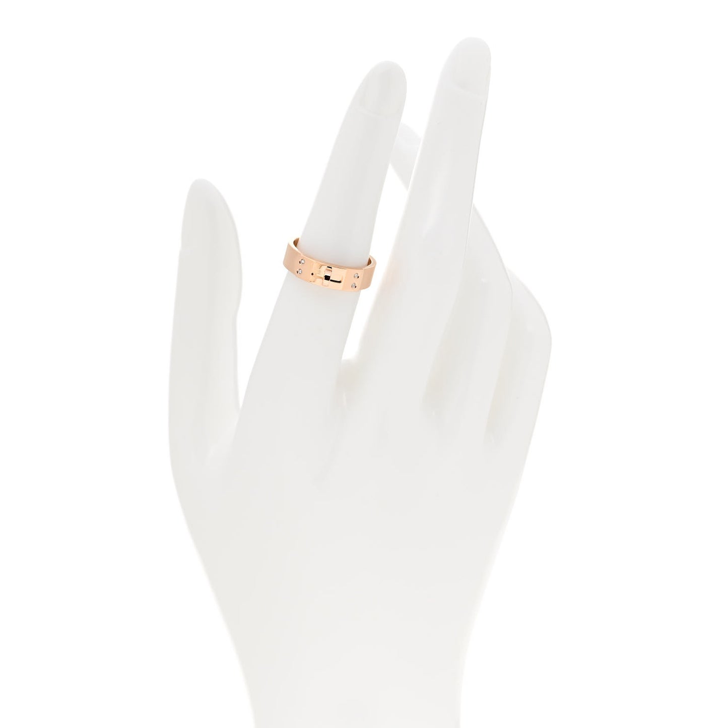 18K Rose Gold Diamond PM Kelly Ring 52 6