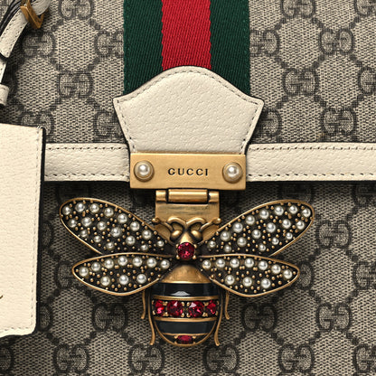 Gucci GG Supreme Monogram Small Queen Margaret Top Handle Bag White 8 of 10