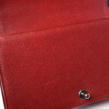 Chanel Caviar Quilted New Medium Boy Flap Red 11 of 12