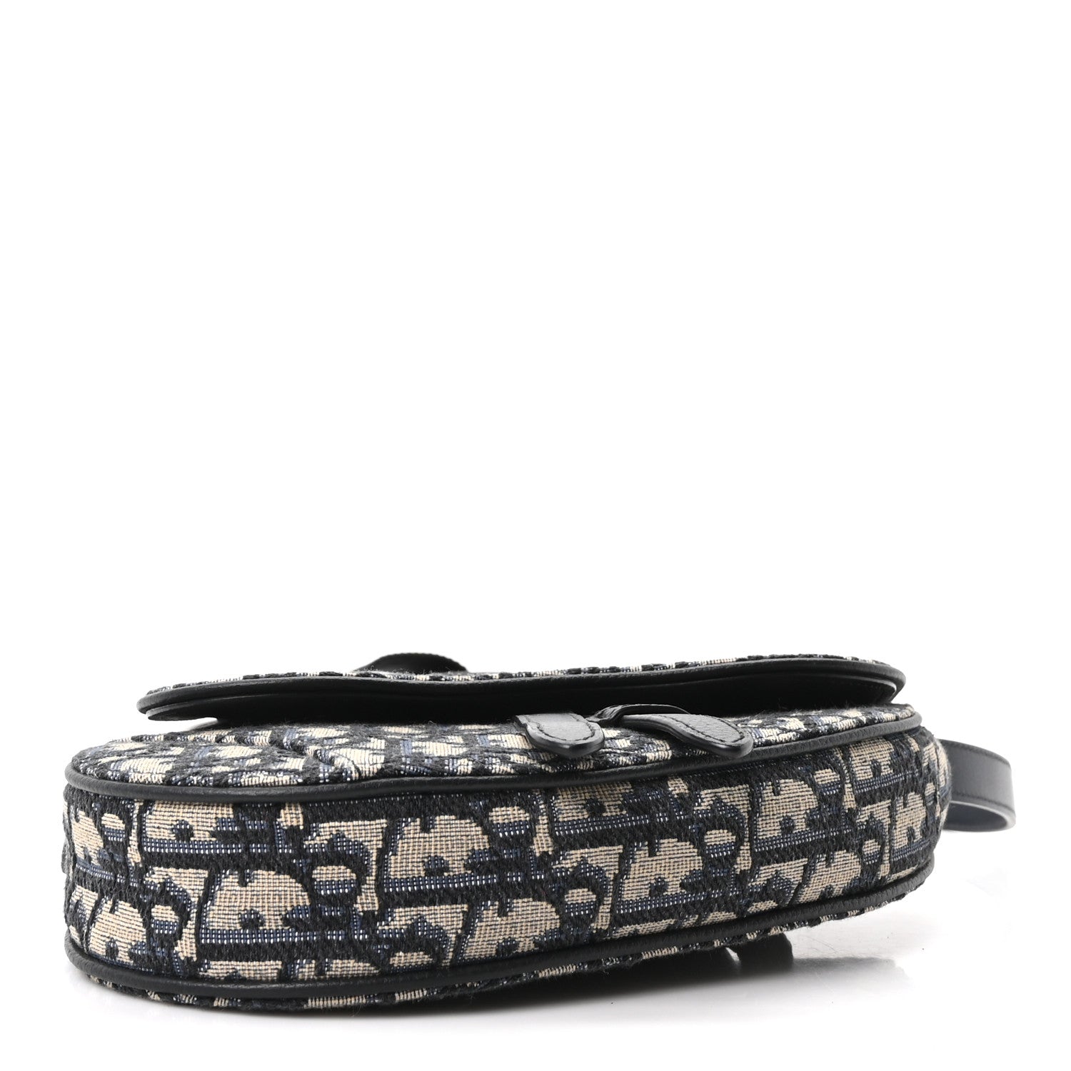 Christian Dior Oblique Mini Saddle Belt Bag Blue 4 of 10