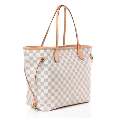 Louis Vuitton Damier Azur Neo Neverfull MM Rose Ballerine 4 of 11