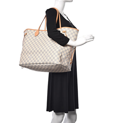 Louis Vuitton Damier Azur Neo Neverfull GM Rose Ballerine 2 of 18