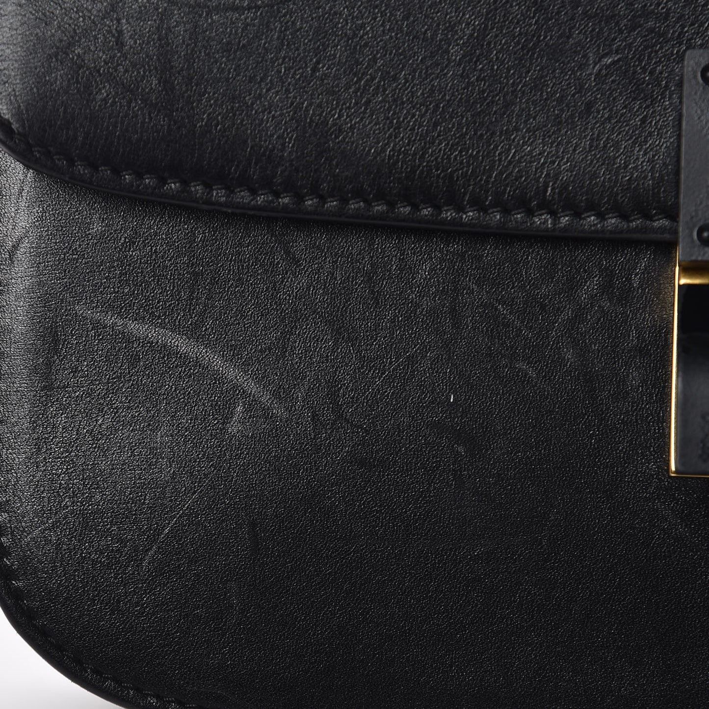 Box Calfskin Medium Classic Box Flap Bag Black