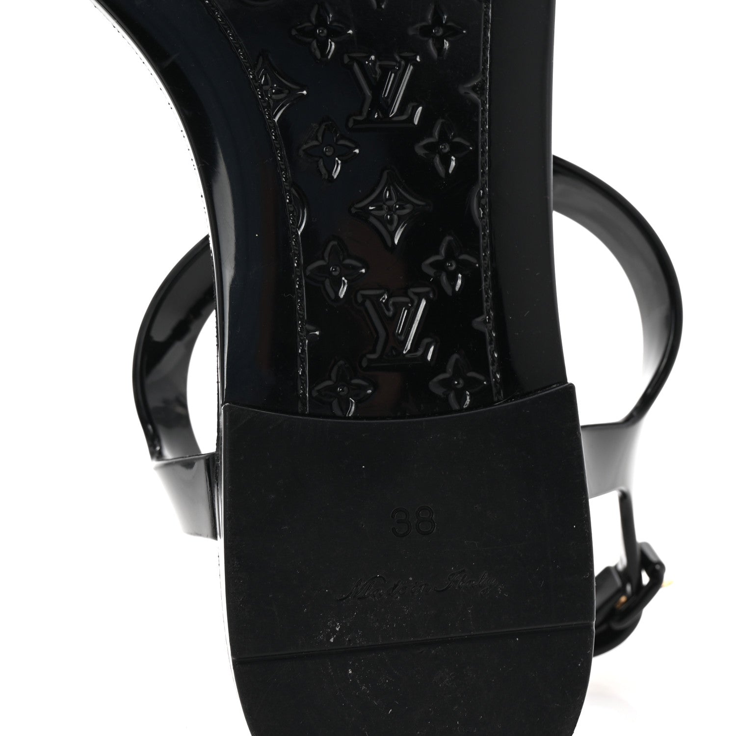 Louis Vuitton Rubber Bikini Thong Flat Sandals 38 Black 7 of 8