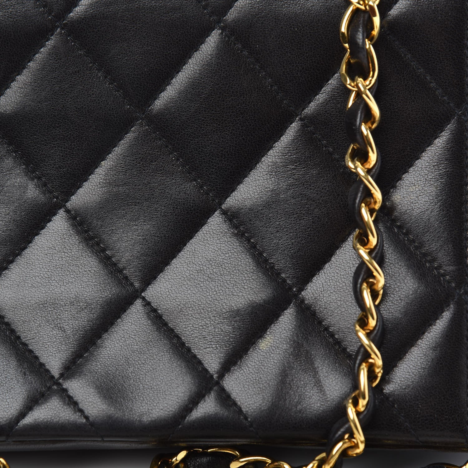Chanel Lambskin Quilted Small Single Flap Black 12 of 14