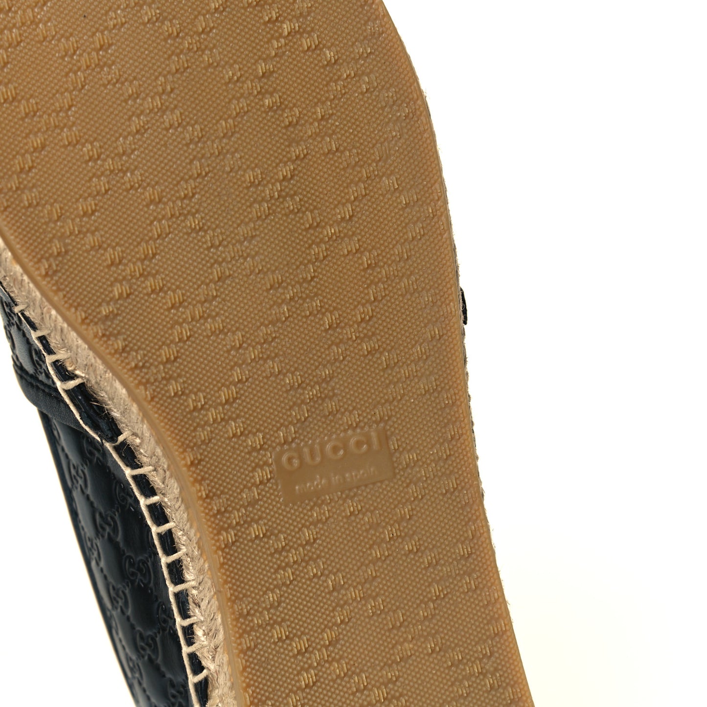 Microguccissima Signature Espadrilles 38 Black