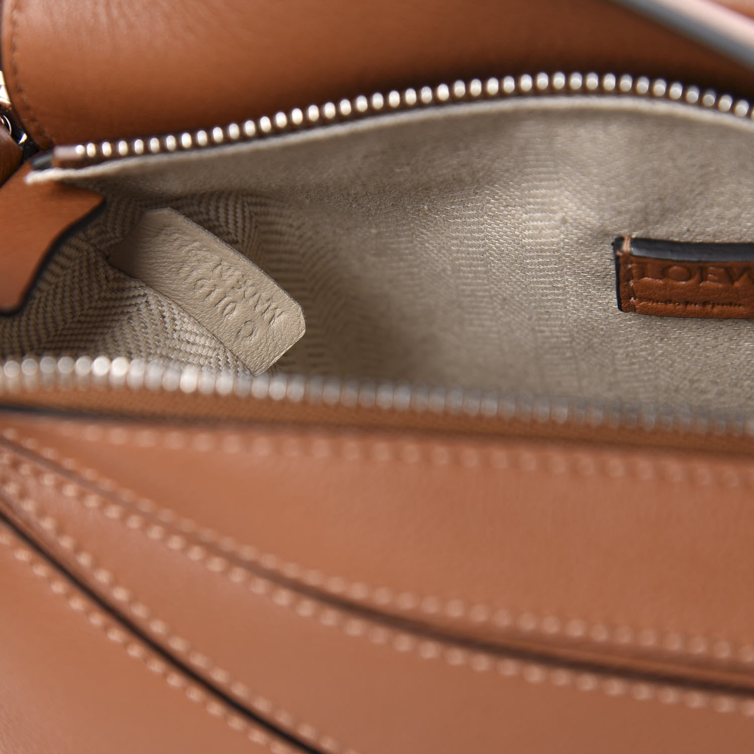 Loewe Calfskin Mini Puzzle Bag Tan 8 of 10