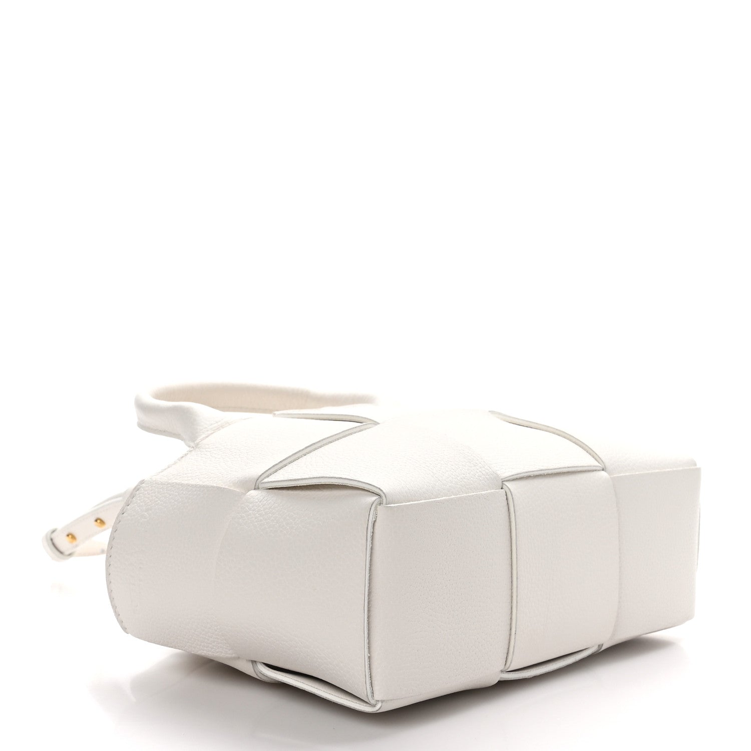 Bottega Veneta BOTTEGA VENETA Grained Calfskin Intrecciato Candy Arco Tote White 5 of 9