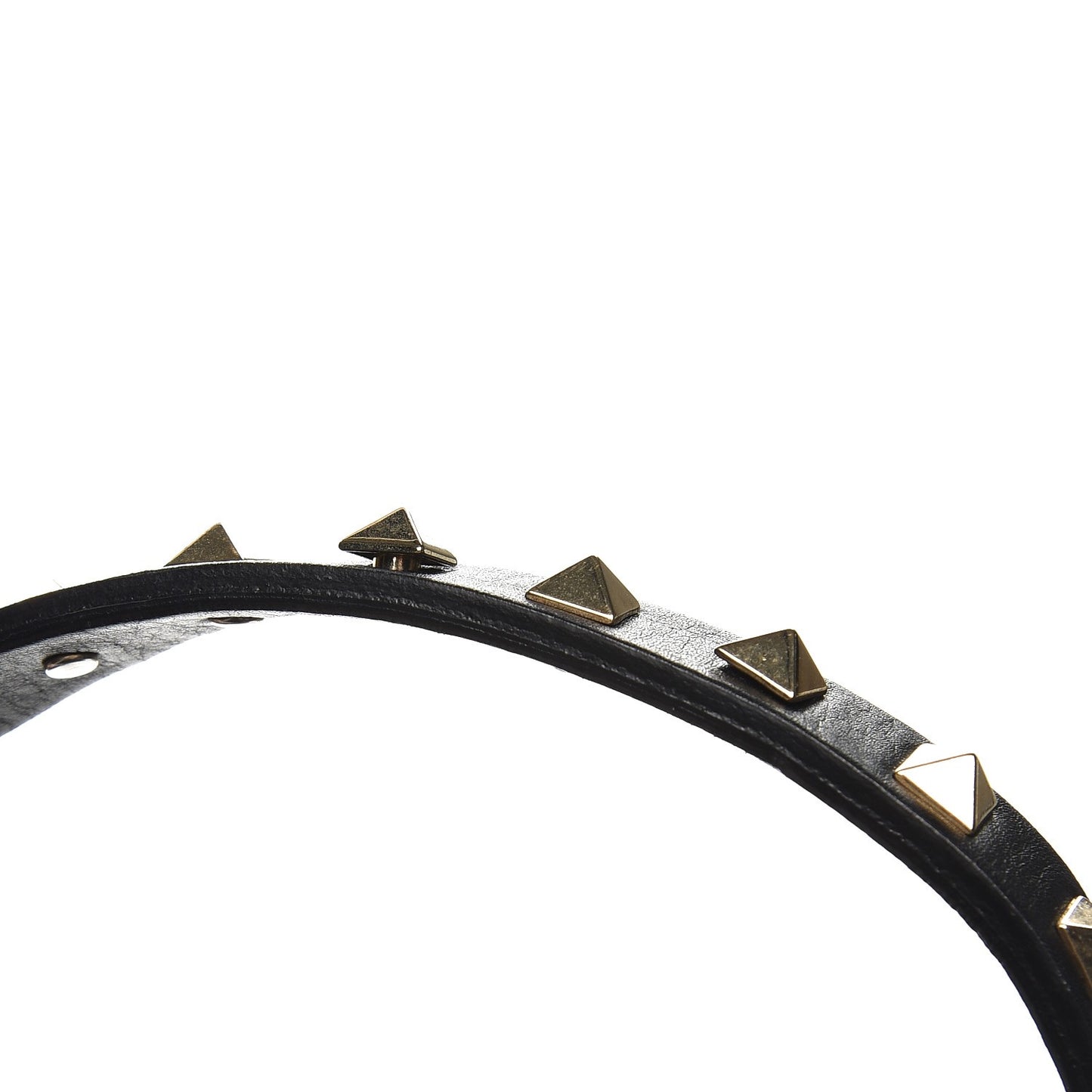 Nappa Rockstud Frame Handle Bag Black