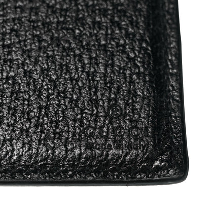Gucci Calfskin Boar Effect GG Marmont Bi-Fold Wallet Black 6 of 8