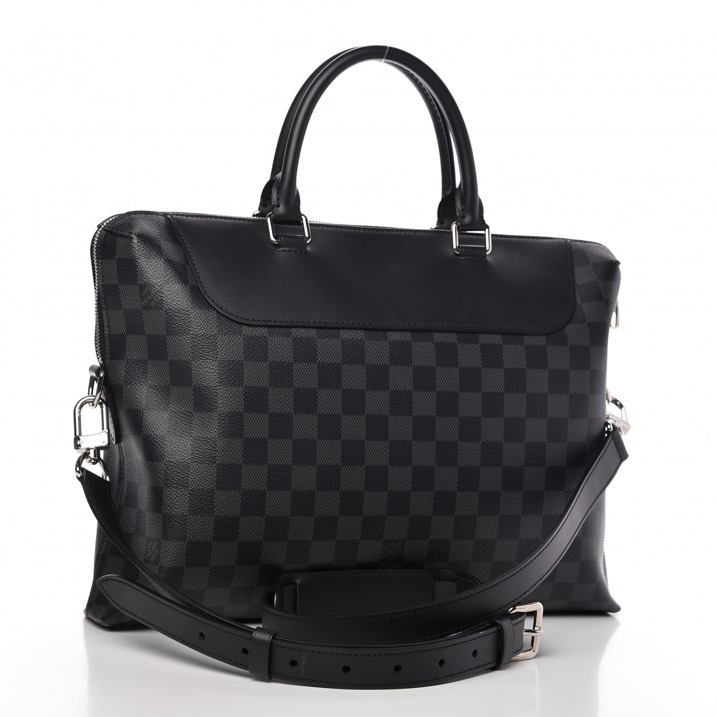 Damier Graphite Porte-Documents Jour