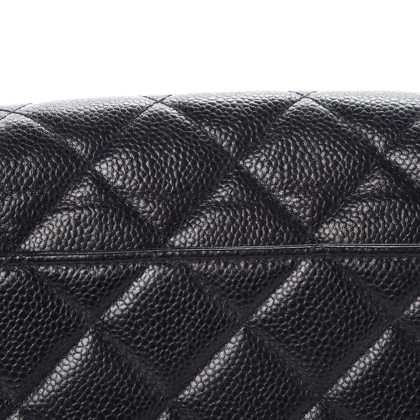 Caviar Quilted Medium Single Flap Black