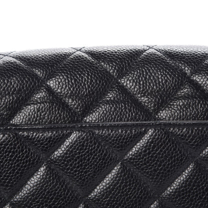 Chanel Caviar Quilted Medium Single Flap Black 10 of 12