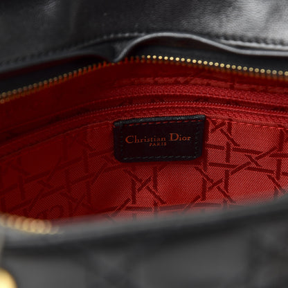 Christian Dior Lambskin Cannage Large Lady Dior Black 7 of 9
