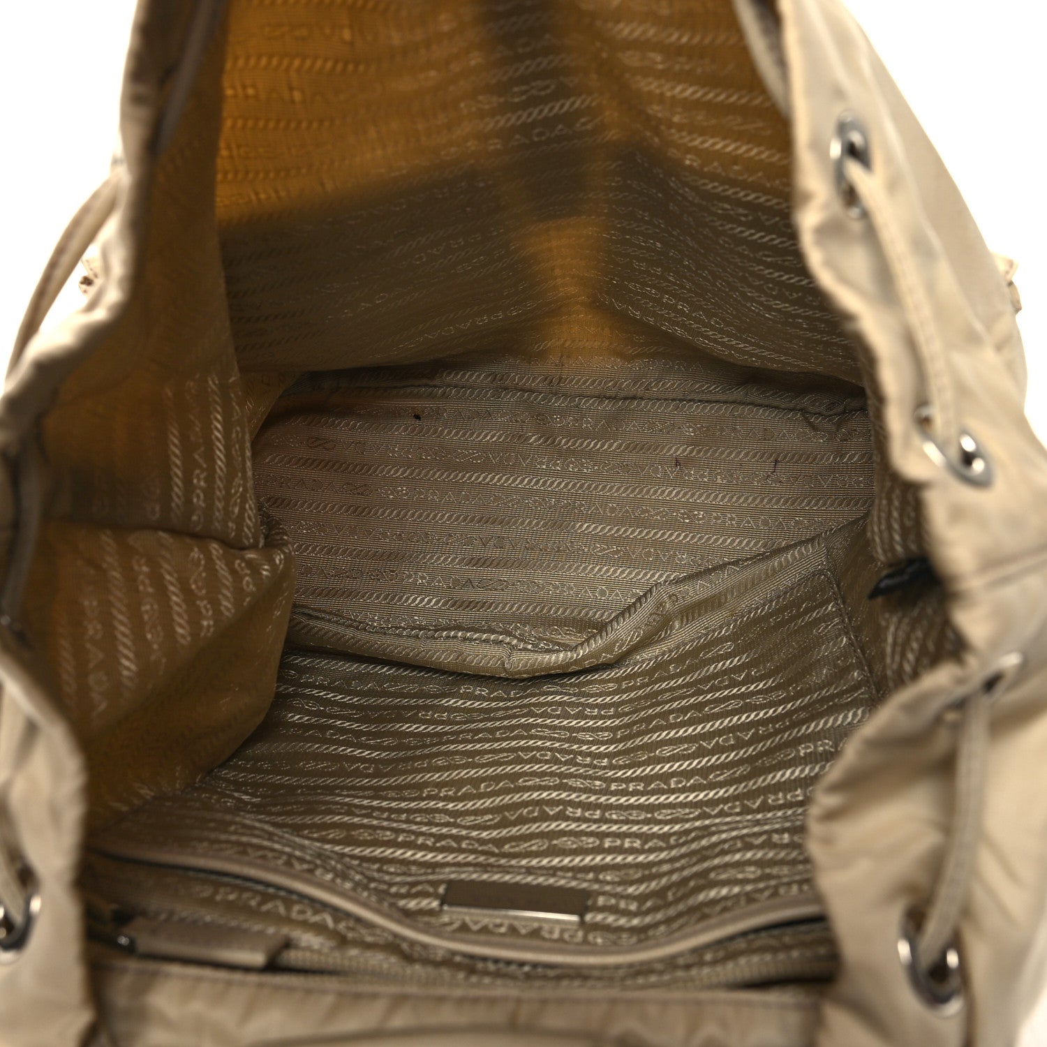 Prada Nylon Saffiano Medium Backpack Deserto 5 of 11