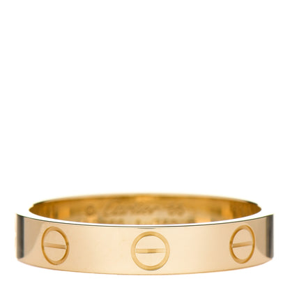 Cartier 18K Yellow Gold 3.5mm LOVE Wedding Band Ring 55 7.25 1 of 4
