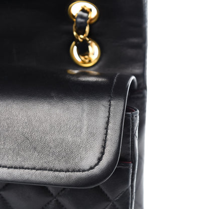 Chanel Lambskin Quilted Medium Double Flap Black 9 of 14