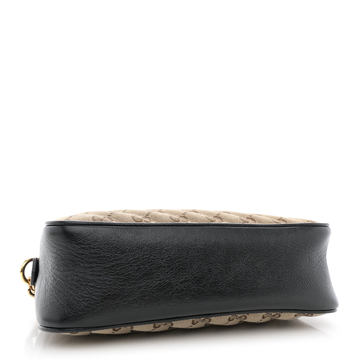 Monogram Matelasse Diagonal Small GG Marmont Chain Shoulder Bag Beige Black