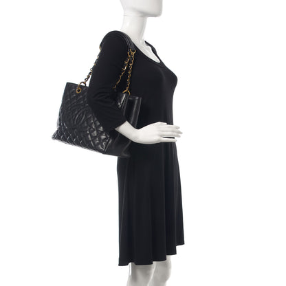 Chanel Caviar Quilted Grand Shopping Tote GST Black 2 of 10