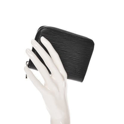 Louis Vuitton Epi Zippy Coin Purse Black 2 of 7