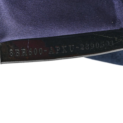 Fendi Velvet Crystal Embellished Baguette Midnight 7 of 10