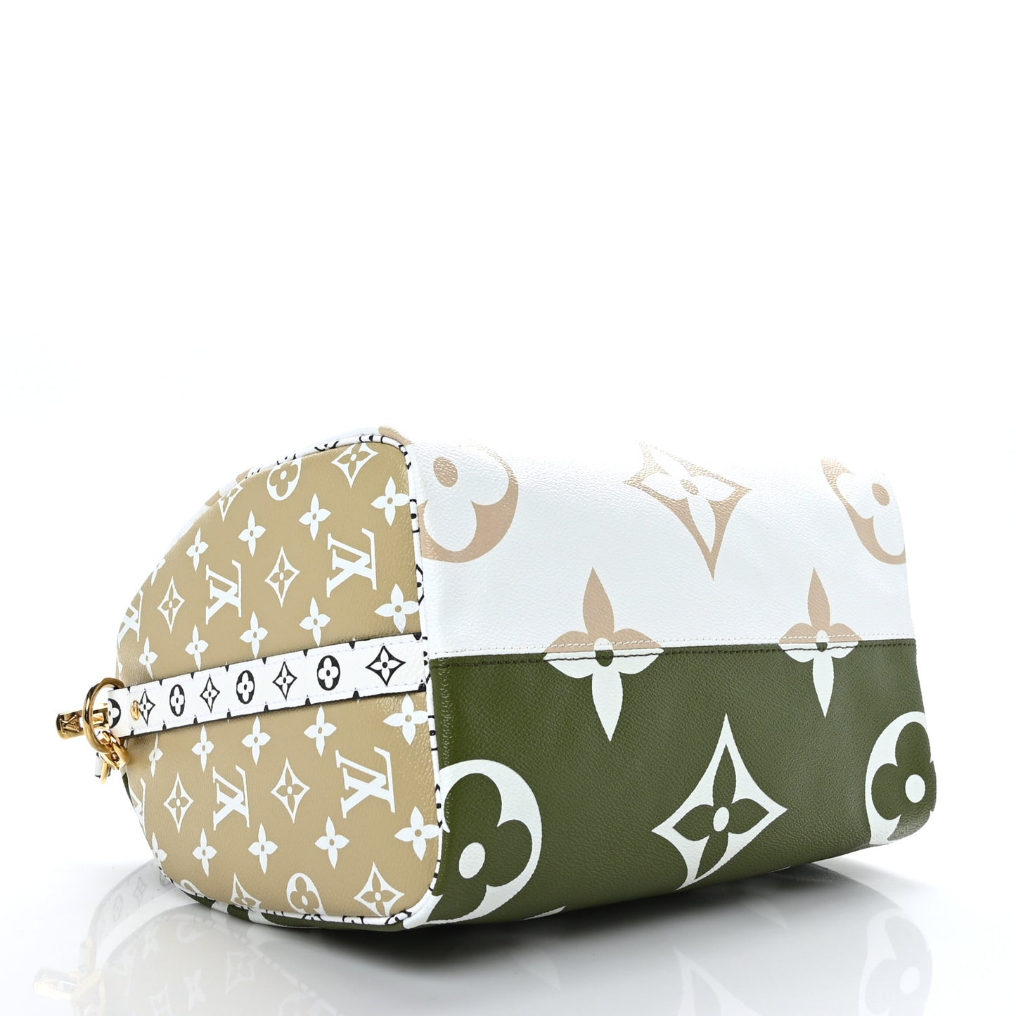 Monogram Giant Speedy Bandouliere 30 Kaki Beige