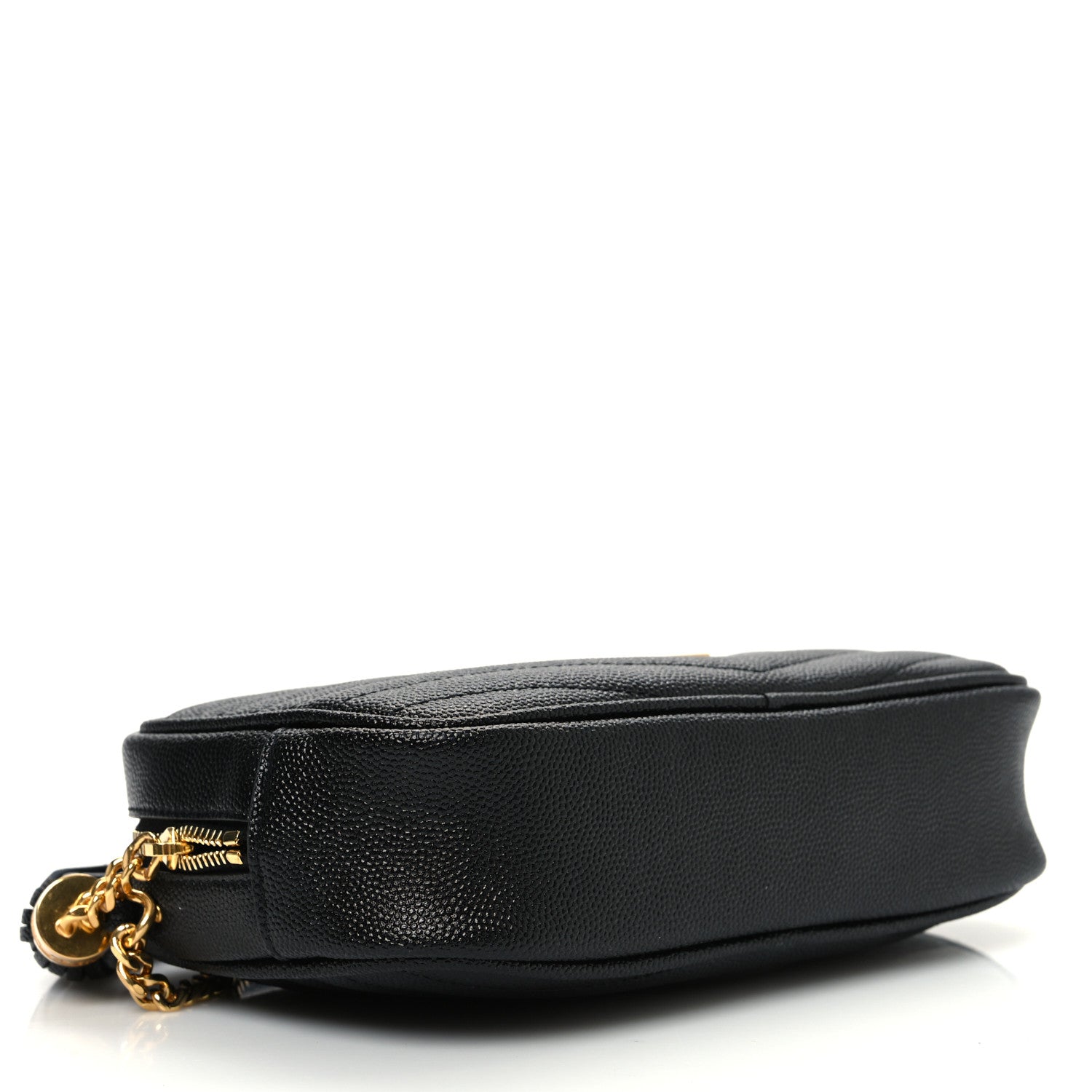 Saint Laurent Grain De Poudre Matelasse Monogram Mini Lou Camera Bag Black 4 of 10