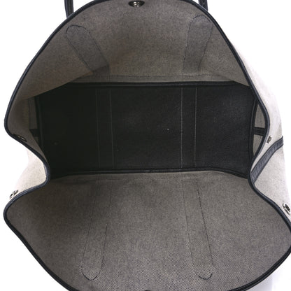 Hermes Toile Buffle Gala Garden Party Tote 49 GM Black 4 of 11