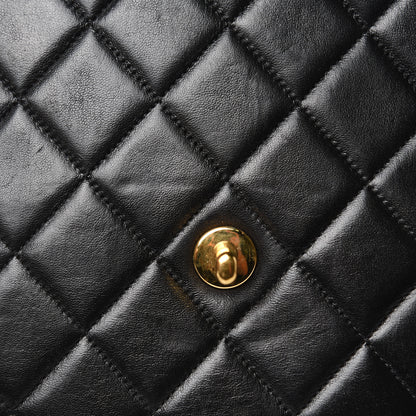 Chanel Lambskin Quilted Jumbo Single Flap Black 15 of 20