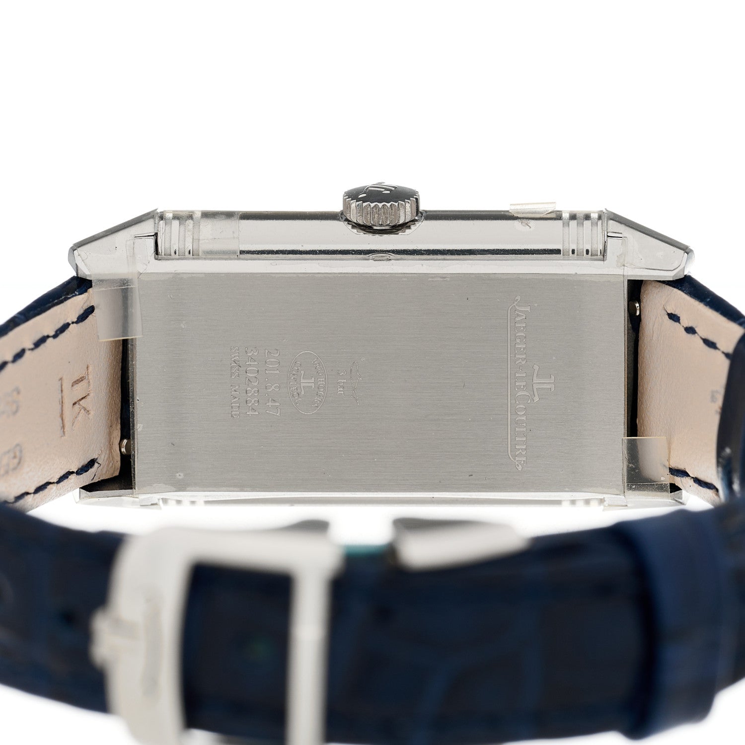 Jaeger-LeCoultre Stainless Steel Alligator Diamond 20mm Reverso One MonoFace Quartz Watch Q3288420 5 of 6