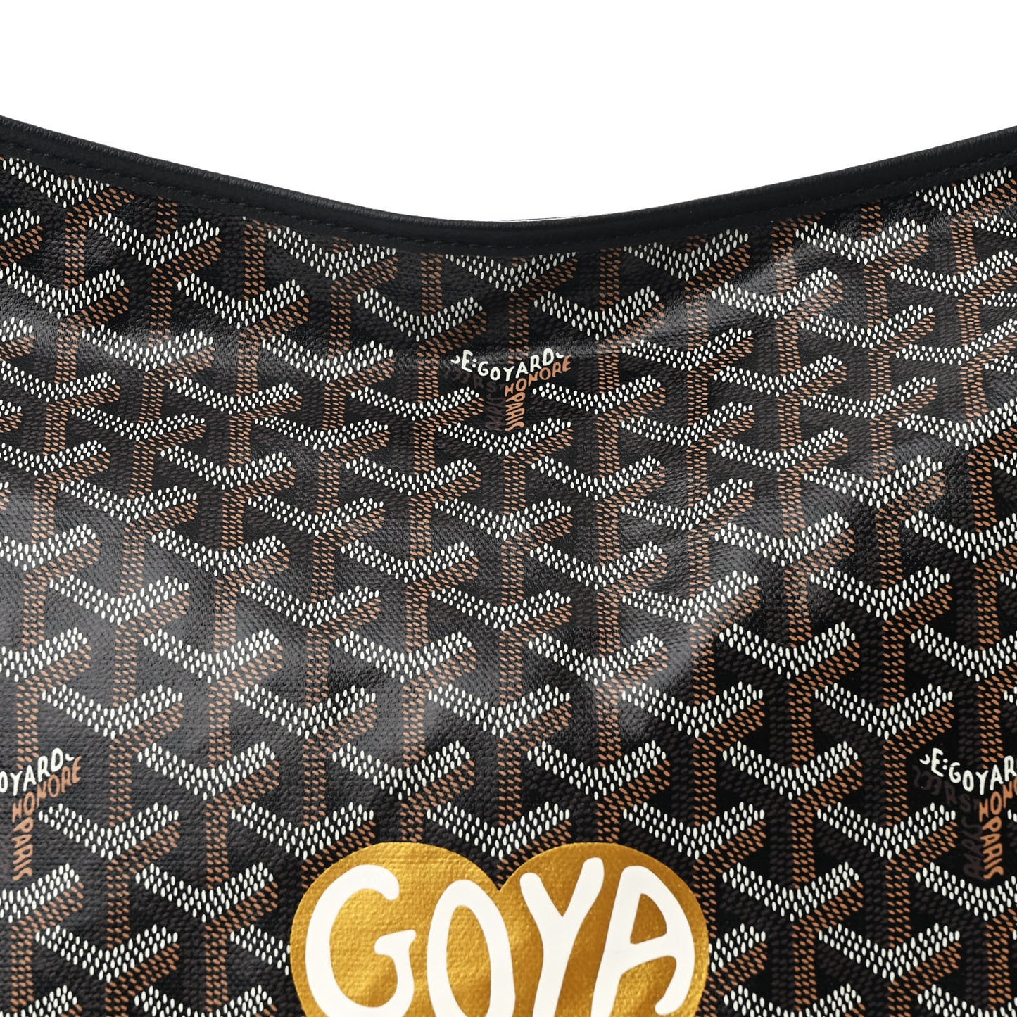 Goyardine Coeur Boheme Hobo Black