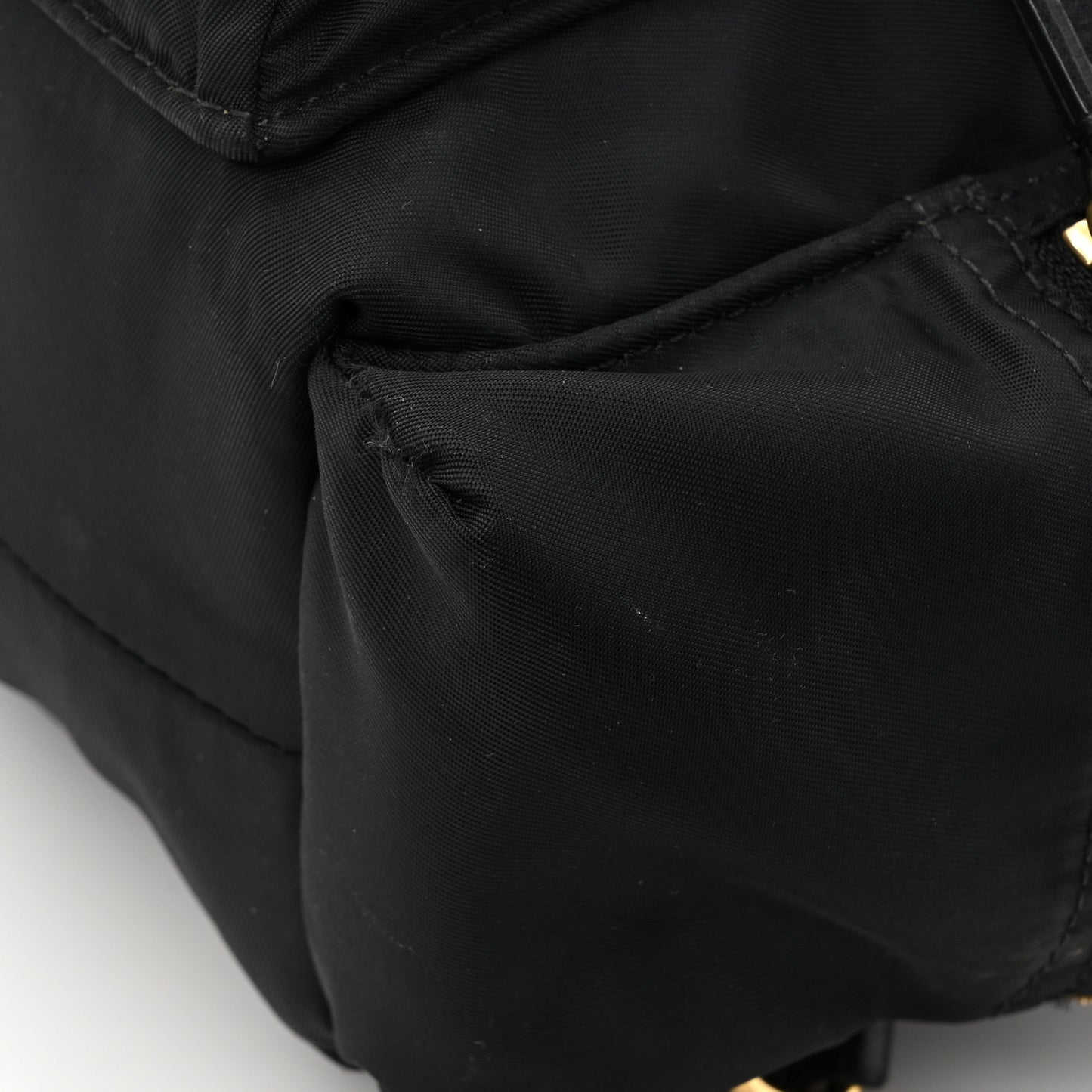 Nylon Small Crossbody Rucksack Backpack Black