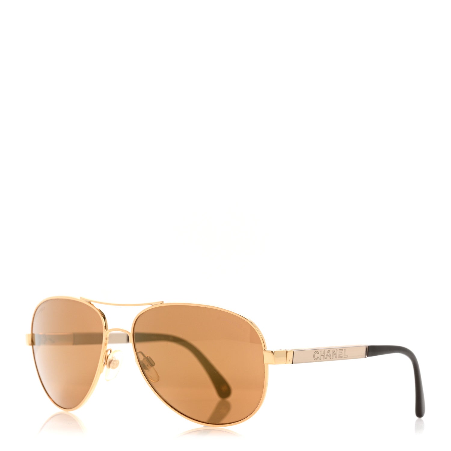 Chanel Metal Aviator Sunglasses 4179 Brown 1 of 20