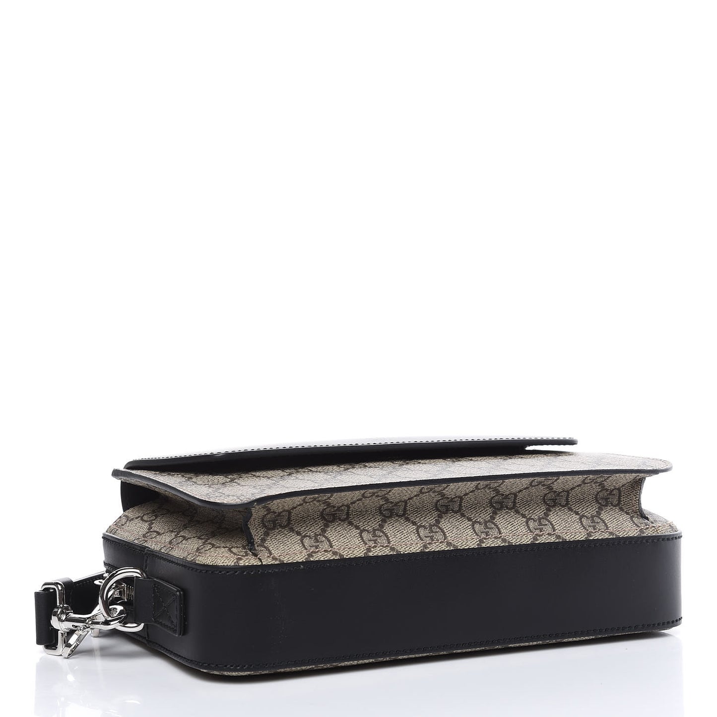 GG Supreme Monogram Mens Eden Wristlet Black